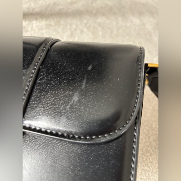 Mango Black Leather Crossbody Bag - Picture 2 of 3